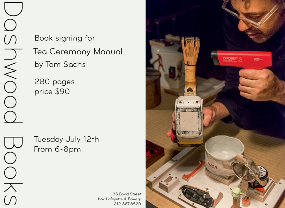 Juxtapoz Magazine - Tea Ceremony Manual by Tom Sachs book signing